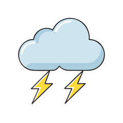 thunderstorm icon, thunderstorm vector illustration-simple illustration of thunderstorm, perfect for thunderstorm logos and icons