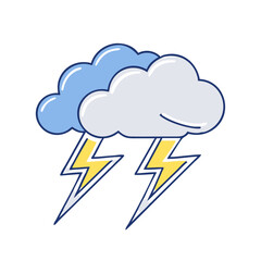 thunderstorm icon, thunderstorm vector illustration-simple illustration of thunderstorm, perfect for thunderstorm logos and icons