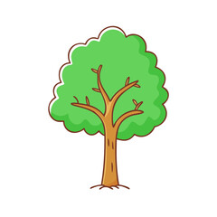 tree icon, tree vector illustration-simple illustration of tree, perfect for tree logos and icons