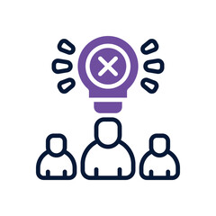 Fototapeta premium brainstorm dual tone icon. vector icon for your website, mobile, presentation, and logo design.