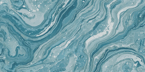 Obraz premium Abstract art teal soft blue sea water ocean wavy background. Water ocean wave white and soft blue aqua, teal texture