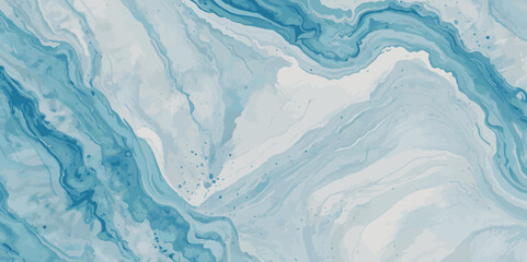 Watercolor surface ocean water wave, seamless blue water ocean wave background. Blue water ocean surfing wave.

