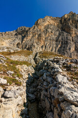 Lagazuoi Fanesgruppe Dolomites Kaiser Jäger via ferata ruins of world war one