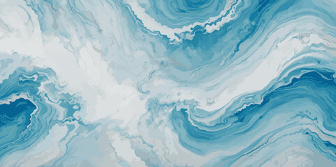 Sea water ocean wave vector background. Blue water ocean sea wave seamless background. Water  ocean wave white and soft blue aqua, teal texture.