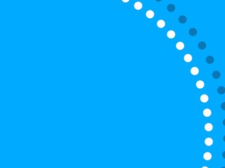 明るい青色の背景　シンプルな水玉模様