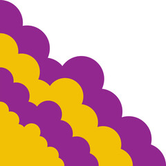 Corner Colorful Abstract Cloud Design