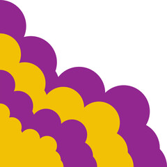 Corner Colorful Abstract Cloud Design