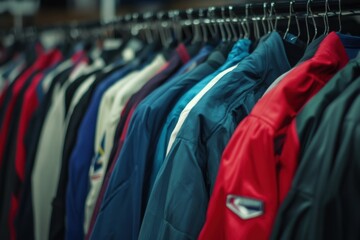 Colorful Jackets on Display