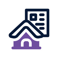 estate planning dual tone icon. vector icon for your website, mobile, presentation, and logo design.