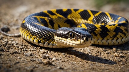 Close-up of Yellow-Bellied Sea Snake