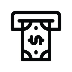 atm machine line icon. vector icon for your website, mobile, presentation, and logo design.