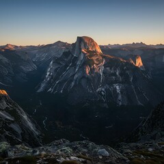 sunrise in the mountains