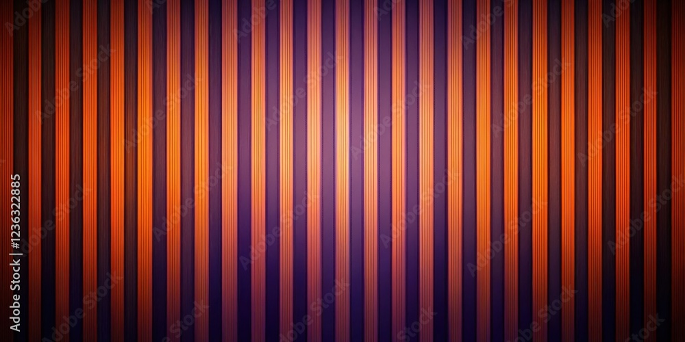Aufkleber abstract pattern of intersecting vertical lines in warm orange and dark purple hues