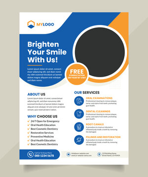 Dental and Medical Related Flyer Design Template