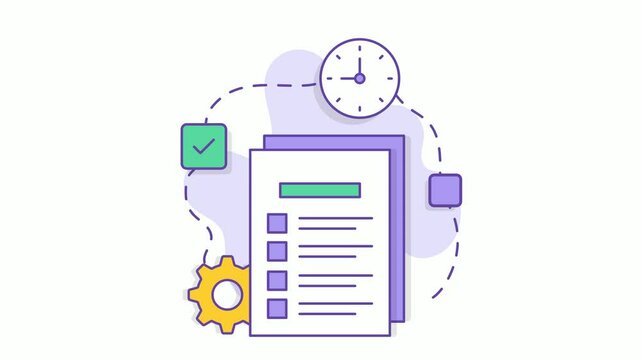 Chunk Down Goals into Manageable Pieces animation,  Subgoals decomposition animated video, business corporation clip, Effective Time Strategies footage, Sales Marketing management  motion graphics