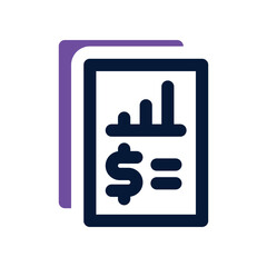 report dual tone icon. vector icon for your website, mobile, presentation, and logo design.