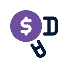 search dual tone icon. vector icon for your website, mobile, presentation, and logo design.
