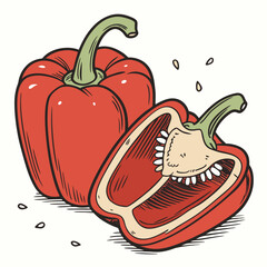 illustration of a pepper