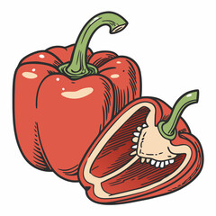illustration of a pepper
