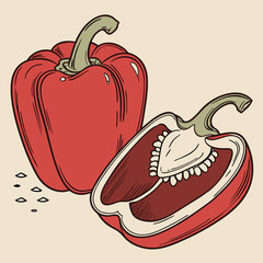 illustration of a pepper