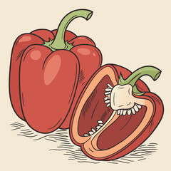 pepper vector design