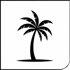 Black Palm Trees Set Isolated On White Background. Palm Silhouettes. Design Of Palm Trees For Posters, Banners, And Promotional Items. Vector Illustration.