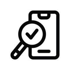 verification line icon. vector icon for your website, mobile, presentation, and logo design.