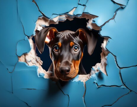 Niedlicher Dobermann