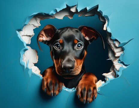 Niedlicher Dobermann