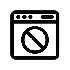 ban line icon. vector icon for your website, mobile, presentation, and logo design.