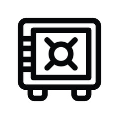 strongbox line icon. vector icon for your website, mobile, presentation, and logo design.