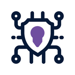 cyber security dual tone icon. vector icon for your website, mobile, presentation, and logo design.