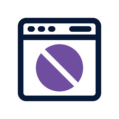 ban dual tone icon. vector icon for your website, mobile, presentation, and logo design.