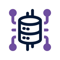 database dual tone icon. vector icon for your website, mobile, presentation, and logo design.