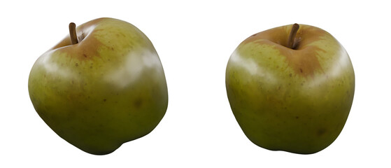 Green Apples isolated on white