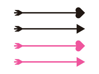 Obraz premium bow arrow symbol design vector illustration on transparent background