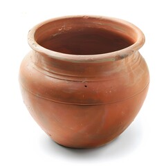 Traditional Clay Pot with Smooth Surface and Rustic Charm