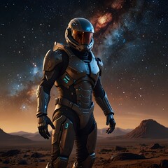 Fototapeta premium Space. Galaksi of Andromeda. Fantasy