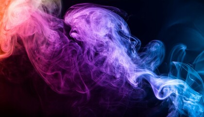 Fototapeta premium enigmatic vapor a study in color and form