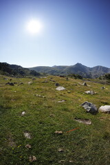 Fototapeta premium Pyrenees mountains in Summer hike