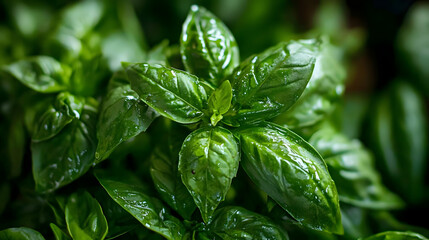 Basil mixed into a Greek salad with feta cheese, enhancing the flavors with its fresh and aromatic profile.