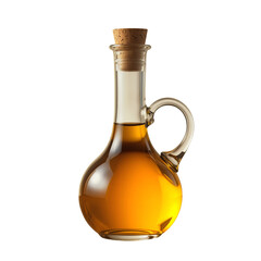 olive oil bottle Glass bottle, amber liquid, cork stopper, olive oil, culinary vessel, transparent container,