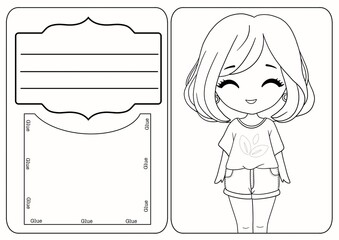 Cover for paper doll 