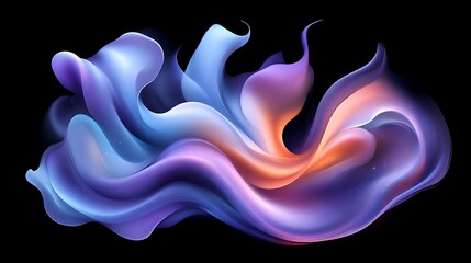 Naklejka premium Abstract Colorful Swirling Fluid Design Art