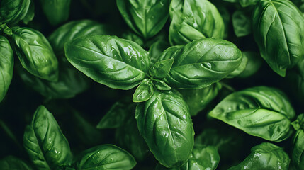 Basil used in a fresh herb salad with arugula, creating a light, flavorful, and aromatic side dish.