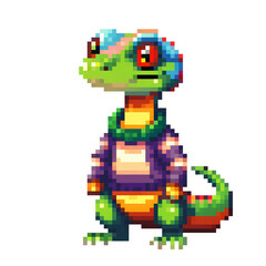 Obraz premium NATIONAL SWEATER DAY PIXEL ANIMALS DIGITAL STICKER