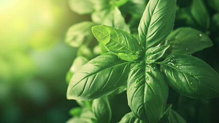 Basil used in a refreshing mojito cocktail, enhancing the minty freshness with its aromatic herbal notes.