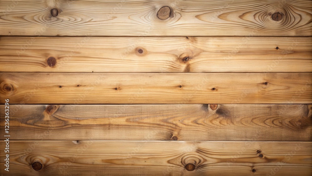 Aufkleber A rustic wooden background with horizontal planks and natural knots, ideal for adding a touch of warmth and character to your design projects.