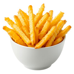 french fries in a white bowl