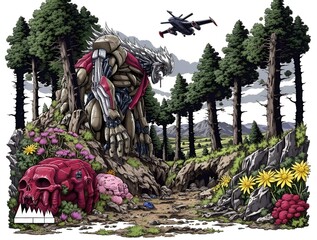 fantastic transformer in the park